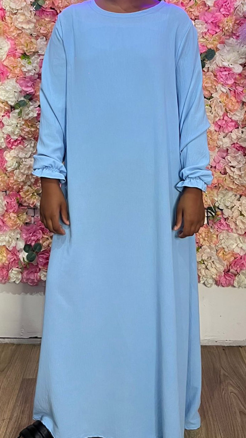 Abaya manche tulipe petite taille