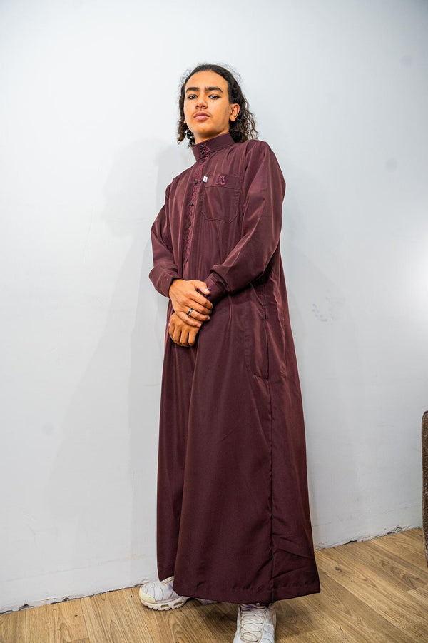 Qamis long avec col + pantalon Zein