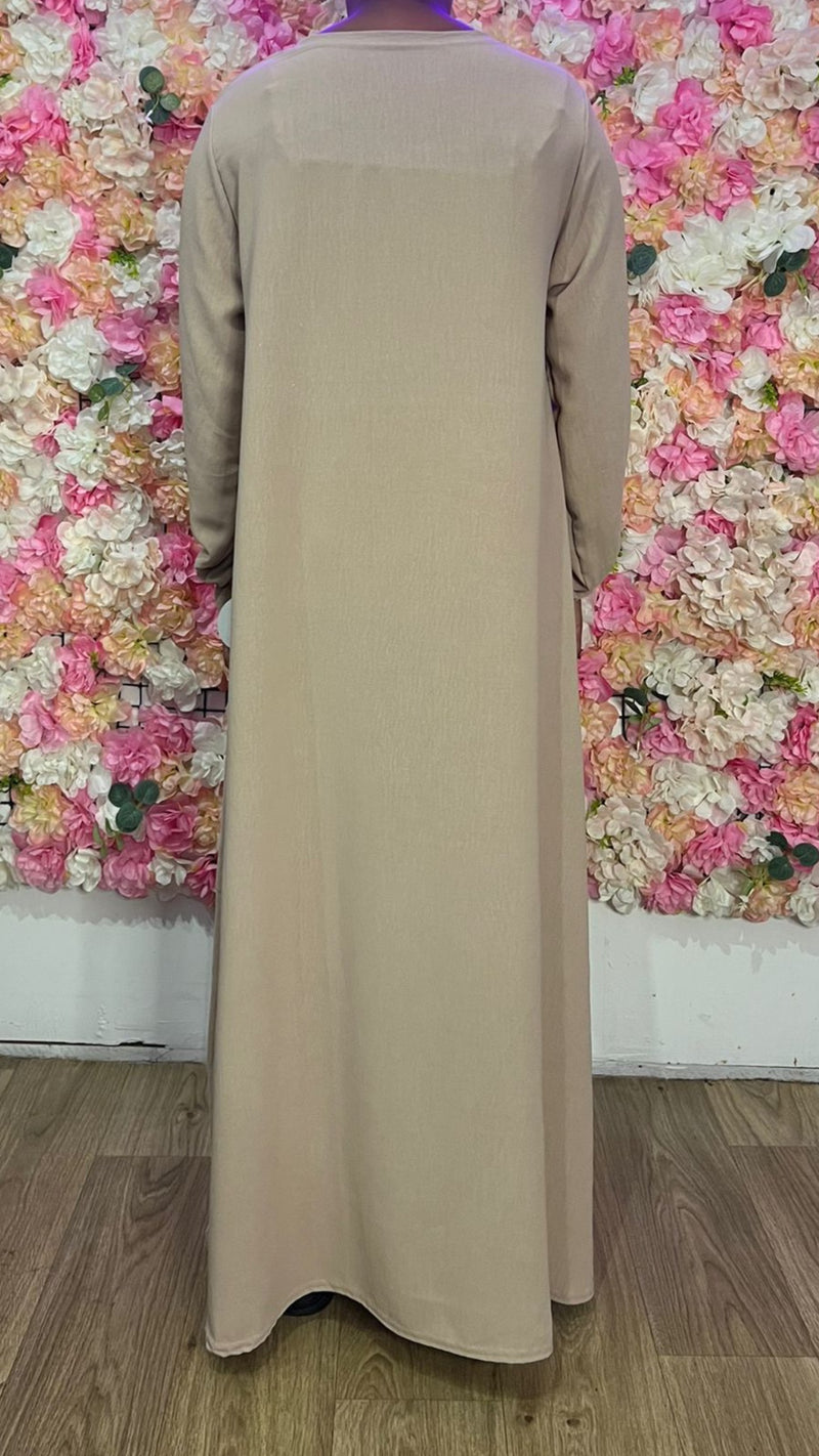 Abaya manche tulipe petite taille