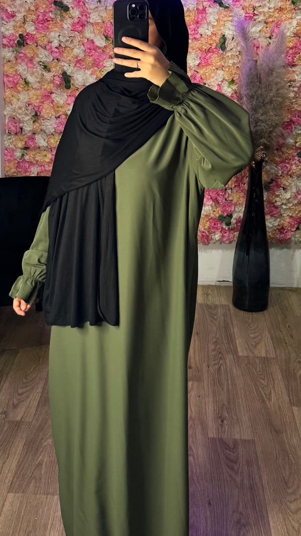 Abaya droite soie de medine