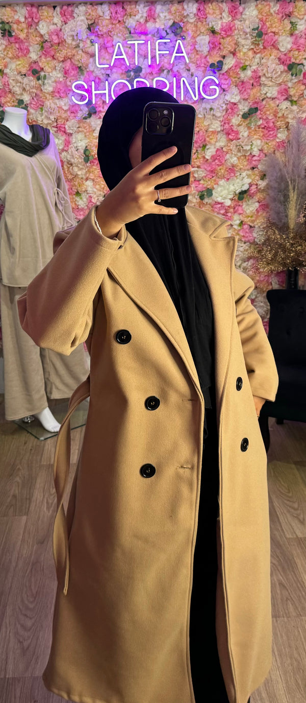 Trench avec bouton + ceinture