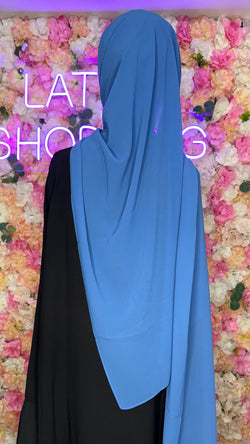 Hijab mousseline 3 plis