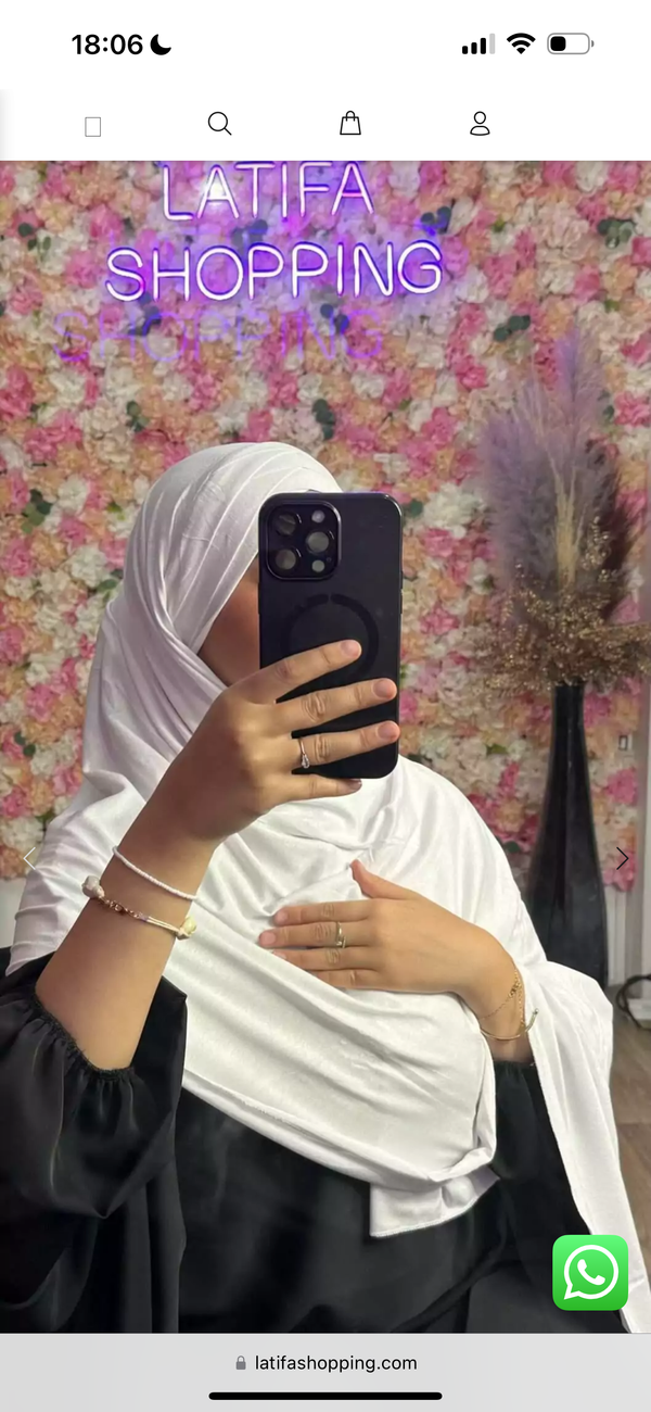 Hijab Croisée 3 plis à enfiler