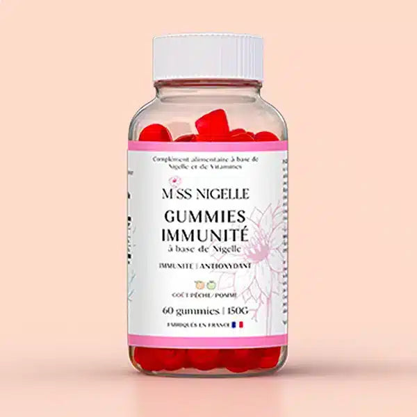 60 gummies à base de nigelle (Goût pêche et pomme) – Miss Nigelle